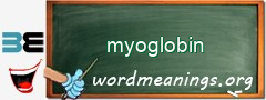 WordMeaning blackboard for myoglobin